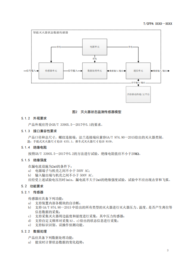 關于對《滅火器狀態(tài)監(jiān)測傳感器》（征求意見稿）征求意見的函